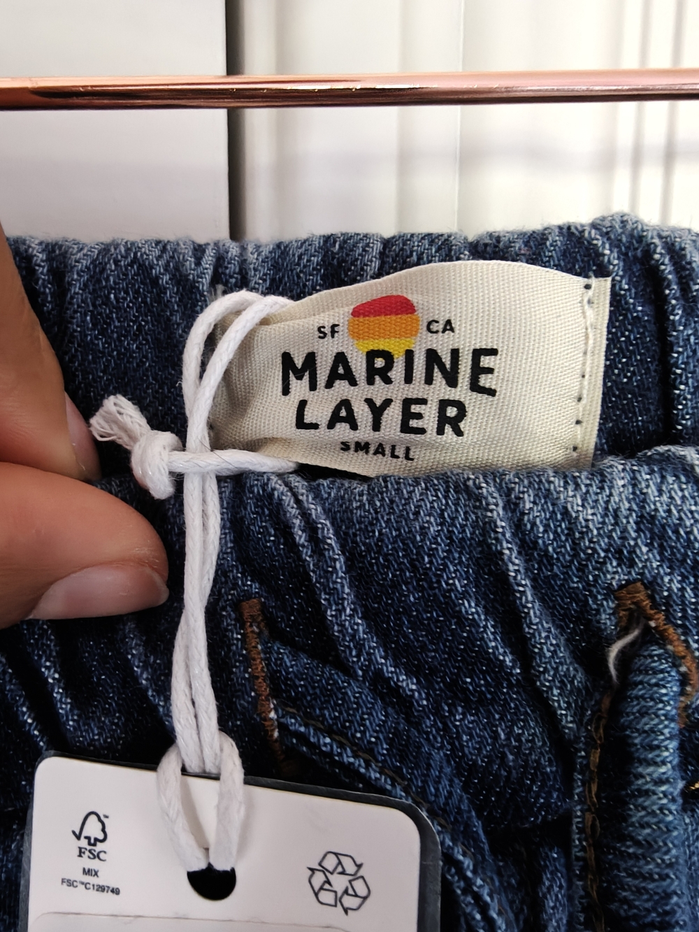 Drawstring Denim Pant - Picture 3 of 12